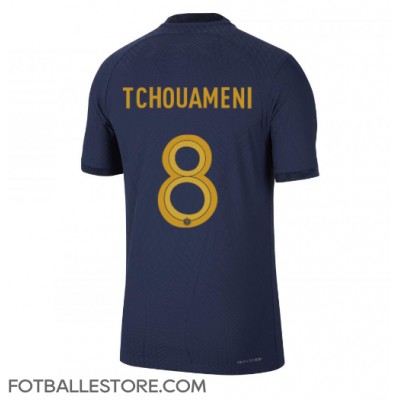 Frankrike Aurelien Tchouameni #8 Hjemmedrakt VM 2022 Kortermet